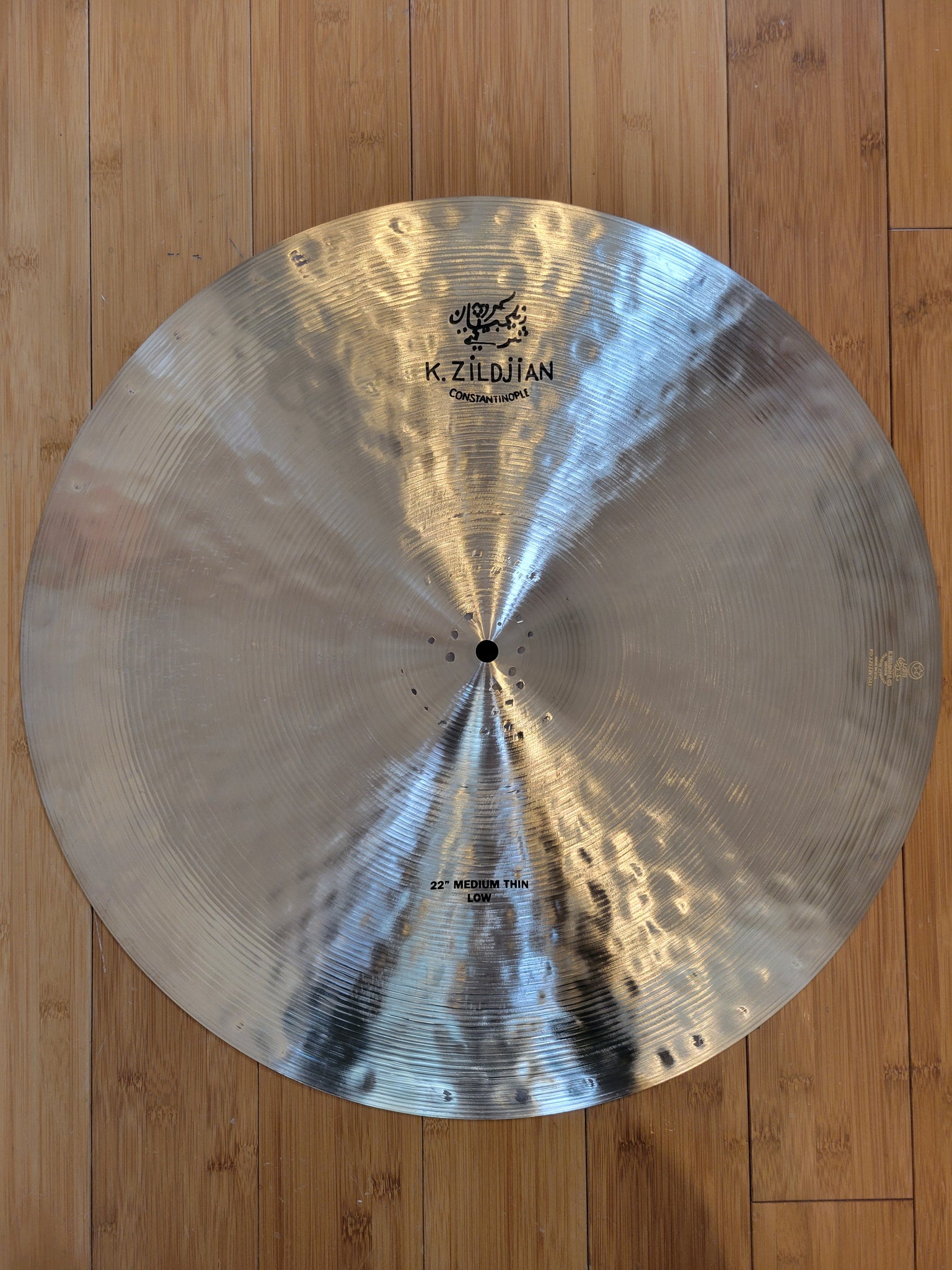 Cymbals - Zildjian 22" K Constantinople Medium Thin Low Ride