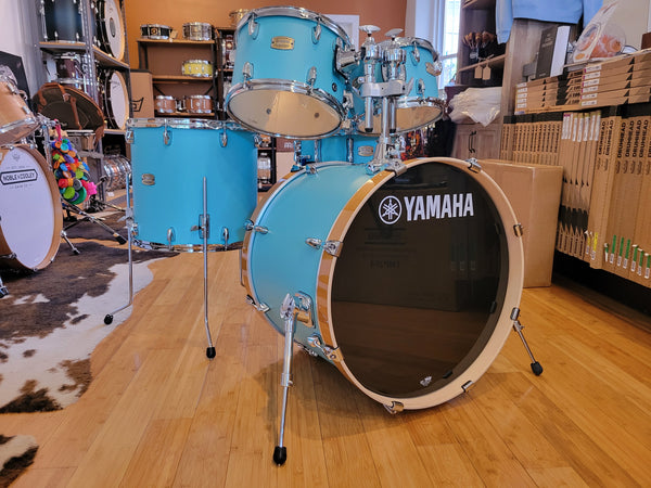 Drum Kits - Yamaha Stage Custom Birch 17x22 7x10 8x12 15x16 5.5x14 (Matte Surf Green)