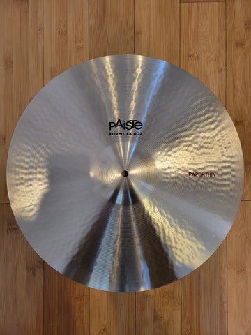 Cymbals - Paiste 20" Formula 602 Classic Sounds Paper Thin Crash Cymbal