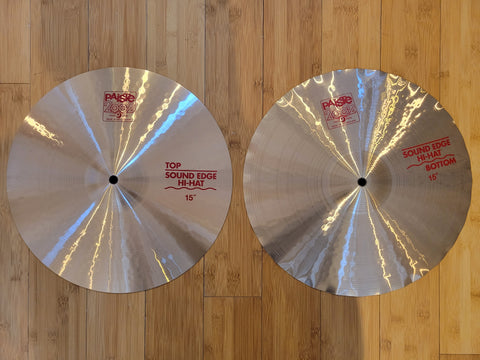 Cymbals - Paiste 15" 2002 Sound Edge Hi Hats