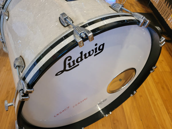 Drum Kits - (Used) Ludwig 18x22 9x12 10x13 16x16 Legacy Maple (White Marine Pearl)