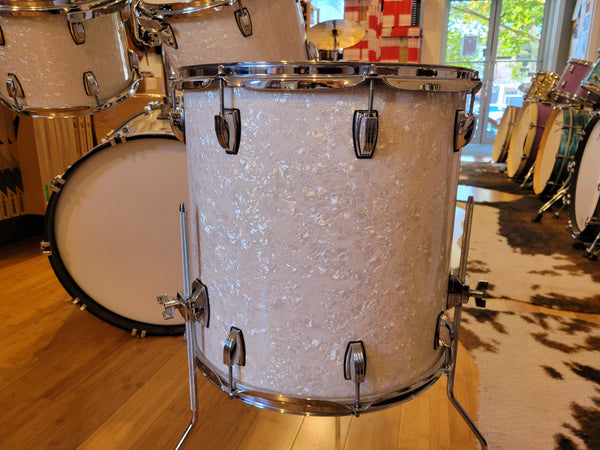 Drum Kits - (Used) Ludwig 18x22 9x12 10x13 16x16 Legacy Maple (White Marine Pearl)