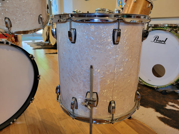 Drum Kits - (Used) Ludwig 18x22 9x12 10x13 16x16 Legacy Maple (White Marine Pearl)