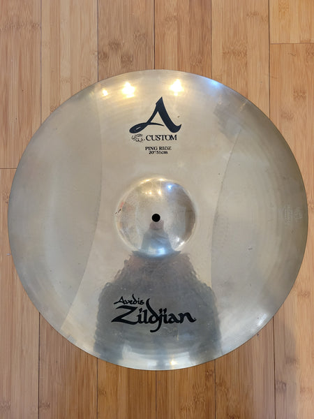 Cymbals - (Used) Zildjian 20" A Custom Ping Ride