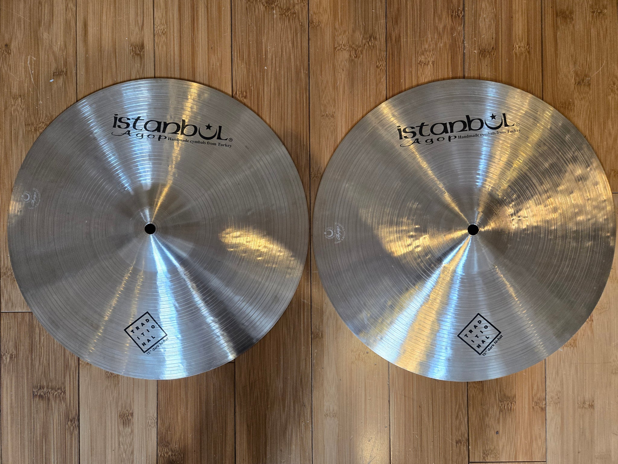 Cymbals - Istanbul Agop 15" Traditional Dark Hi Hats