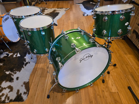 Drum Kits - George H. Way Drum Co. 14x26 10x14 16x16 16x18 Aristocrat Drum Kit (Elbaite Green)