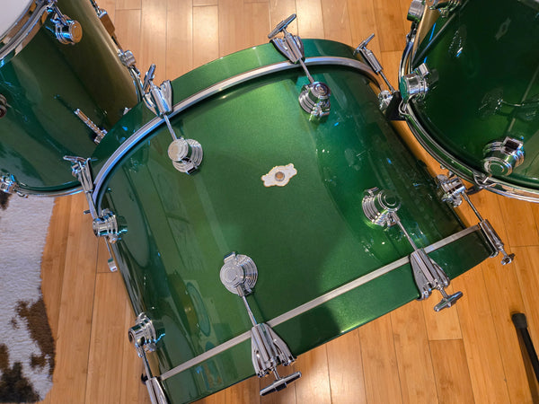 Drum Kits - George H. Way Drum Co. 14x26 10x14 16x16 16x18 Aristocrat Drum Kit (Elbaite Green)