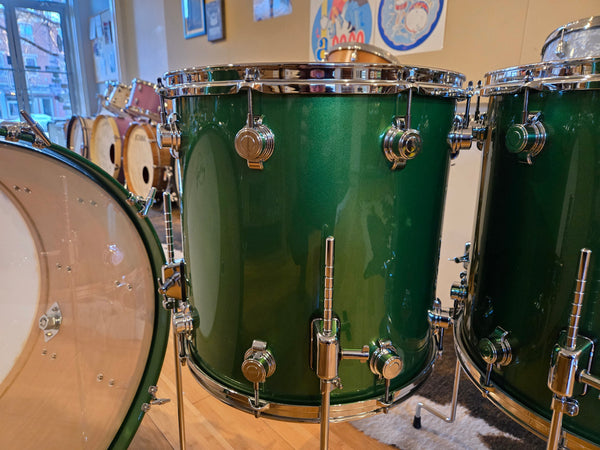 Drum Kits - George H. Way Drum Co. 14x26 10x14 16x16 16x18 Aristocrat Drum Kit (Elbaite Green)