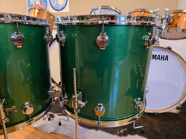 Drum Kits - George H. Way Drum Co. 14x26 10x14 16x16 16x18 Aristocrat Drum Kit (Elbaite Green)