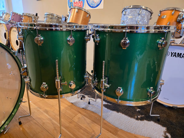 Drum Kits - George H. Way Drum Co. 14x26 10x14 16x16 16x18 Aristocrat Drum Kit (Elbaite Green)