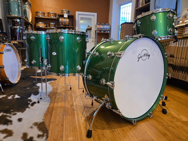 Drum Kits - George H. Way Drum Co. 14x26 10x14 16x16 16x18 Aristocrat Drum Kit (Elbaite Green)