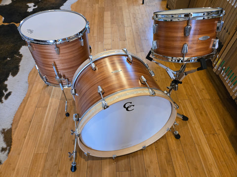 Drum Kits - C&C Drum Co. 14x22 8x12 15x16 12th & Vine Mahogany (Satin Ribbon Mahogany)