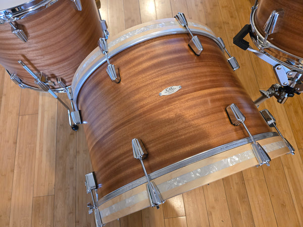 Drum Kits - C&C Drum Co. 14x22 8x12 15x16 12th & Vine Mahogany (Satin Ribbon Mahogany)