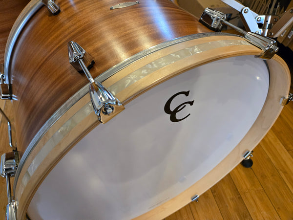 Drum Kits - C&C Drum Co. 14x22 8x12 15x16 12th & Vine Mahogany (Satin Ribbon Mahogany)