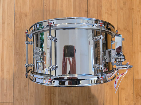 Snares - Dunnett Classic Drums 7x14 Stainless Steel Snare Drum