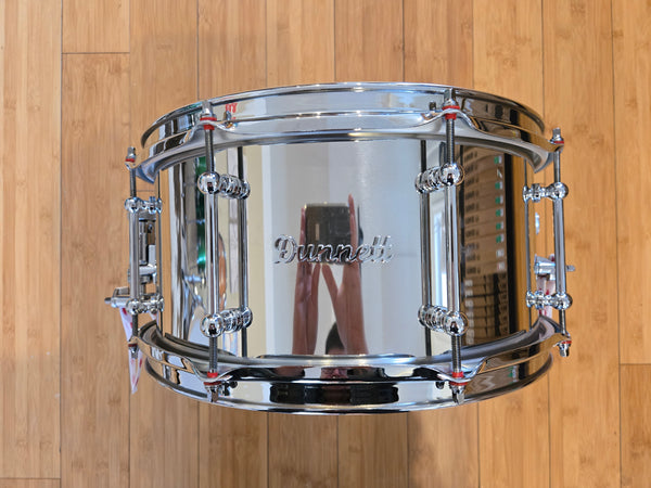 Snares - Dunnett Classic Drums 7x14 Stainless Steel Snare Drum