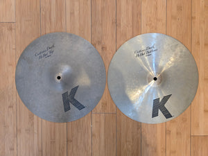 Cymbals - (Used) Zildjian 14" K Custom Dark Hi Hats